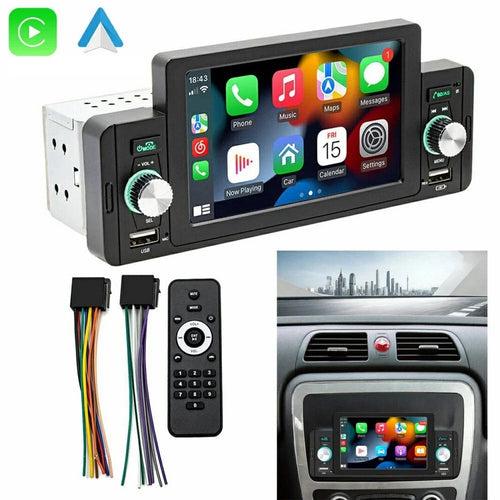 SW-151C Wired CarPlay 5 Inch Touch Screen MP5 Car Radio Bluetooth-Compatible Multimedia Player - 1