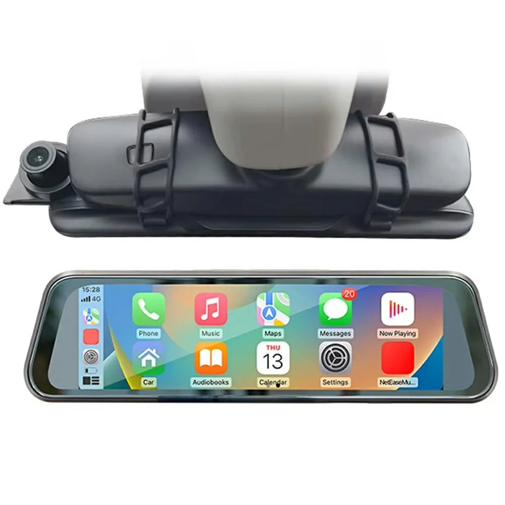B5319R Carplay Dash Cam 9.36 Inch Streaming Media Bluetooth-Compatible HD Large Screen Rearview Mirror - 1