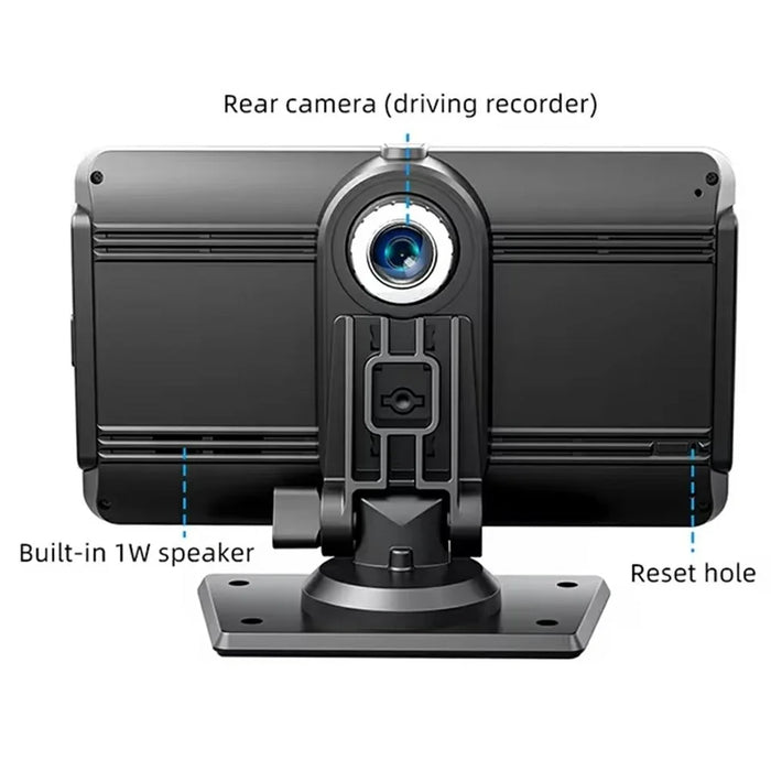 7 Inch Portable Car MP5 Player Wireless CarPlay Android Auto Bluetooth-Compatible FM Transmitter Dash Cam - 6