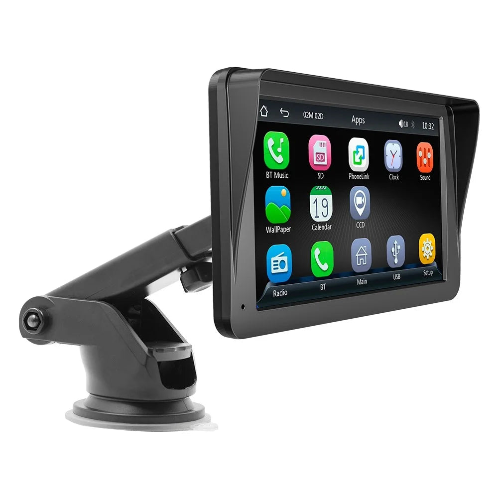 B300A Portable 7 Inch HD Large Screen Car MP5 Player GPS Navigation Bluetooth-Compatible Wireless CarPlay - 1