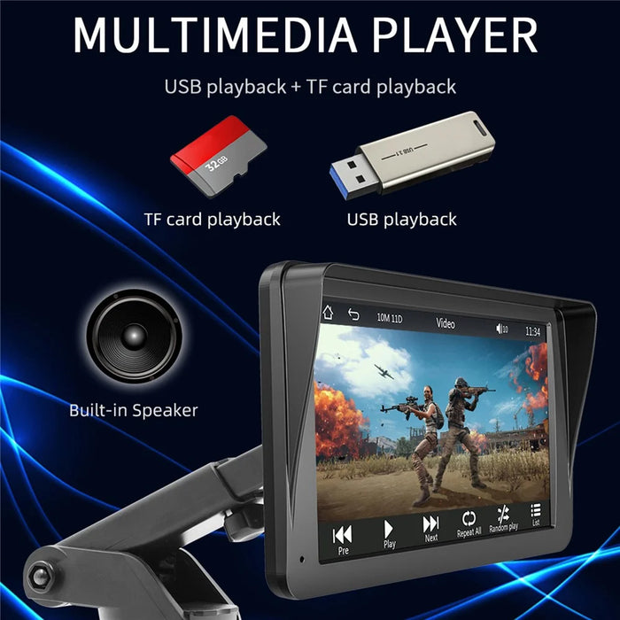 B300A Portable 7 Inch HD Large Screen Car MP5 Player GPS Navigation Bluetooth-Compatible Wireless CarPlay - 5