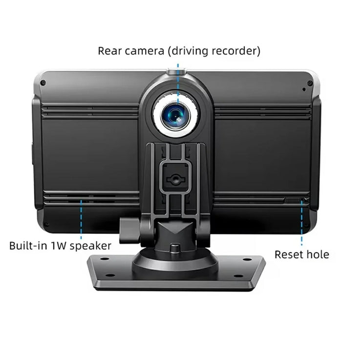 10.26 Inch Wireless CarPlay Portable Car MP5 Player Built In Dash Cam Android Auto Bluetooth-Compatible FM Transmitter - 6