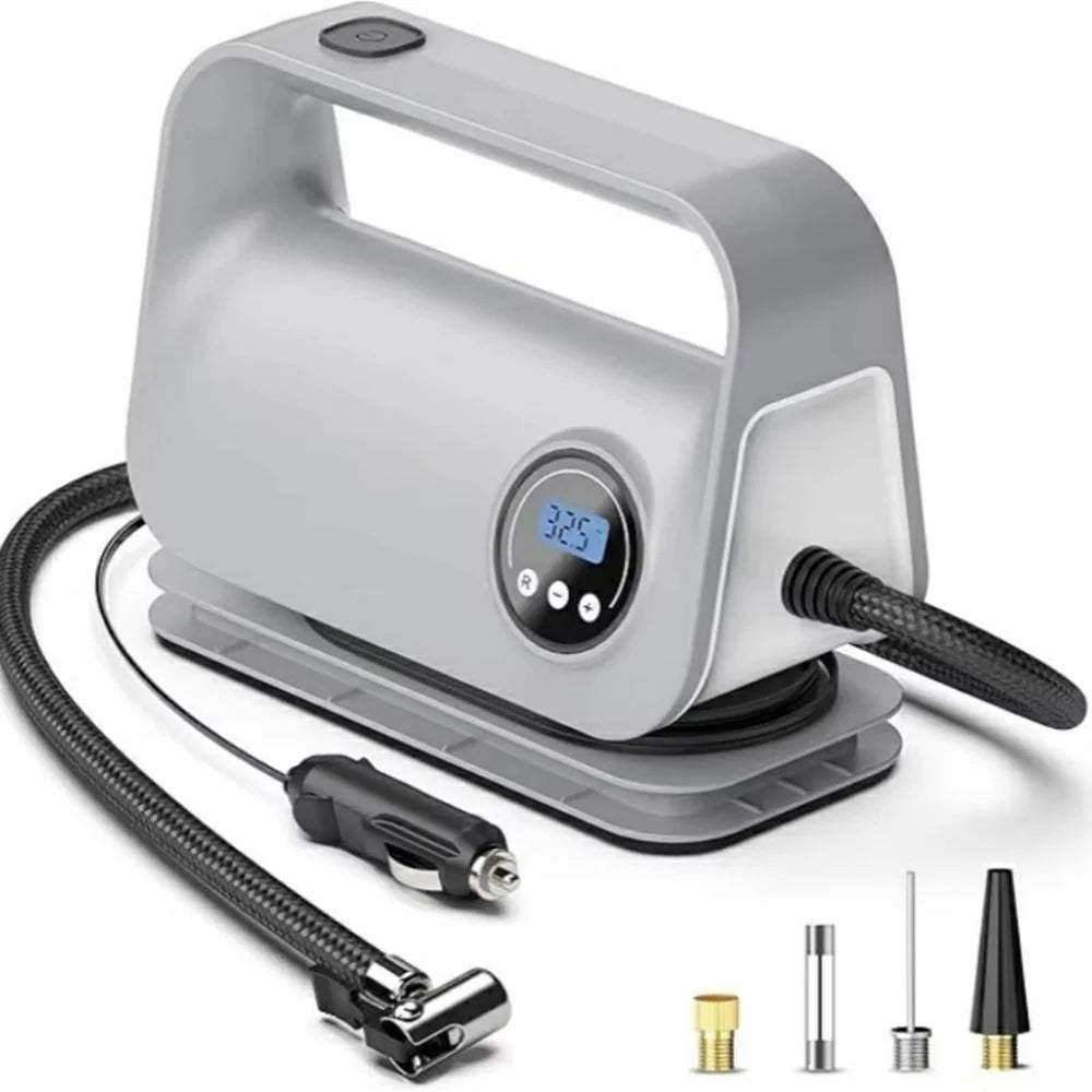 22 Cylinder Digital Display Car Air Pump Portable Compressor Multifunction Tire Inflator - 1