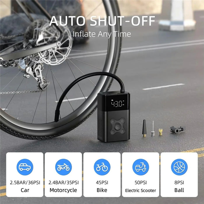 CQB-B5-01 Portable Digital Display Wireless Car Air Pump  19 Cylinder Smart Electric Tire Inflator - 2