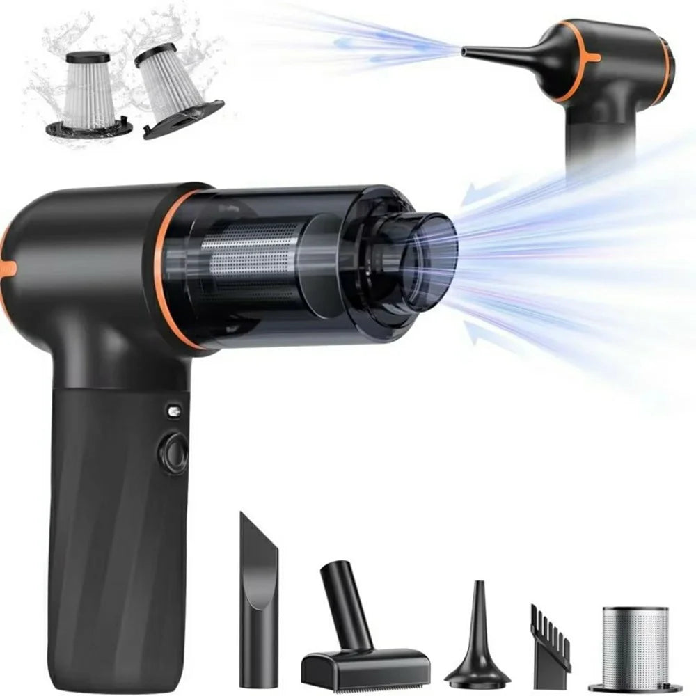 Handheld Mini Car Vacuum Cleaner Rechargeable Wireless Powerful Suction Cleaning Device - 1