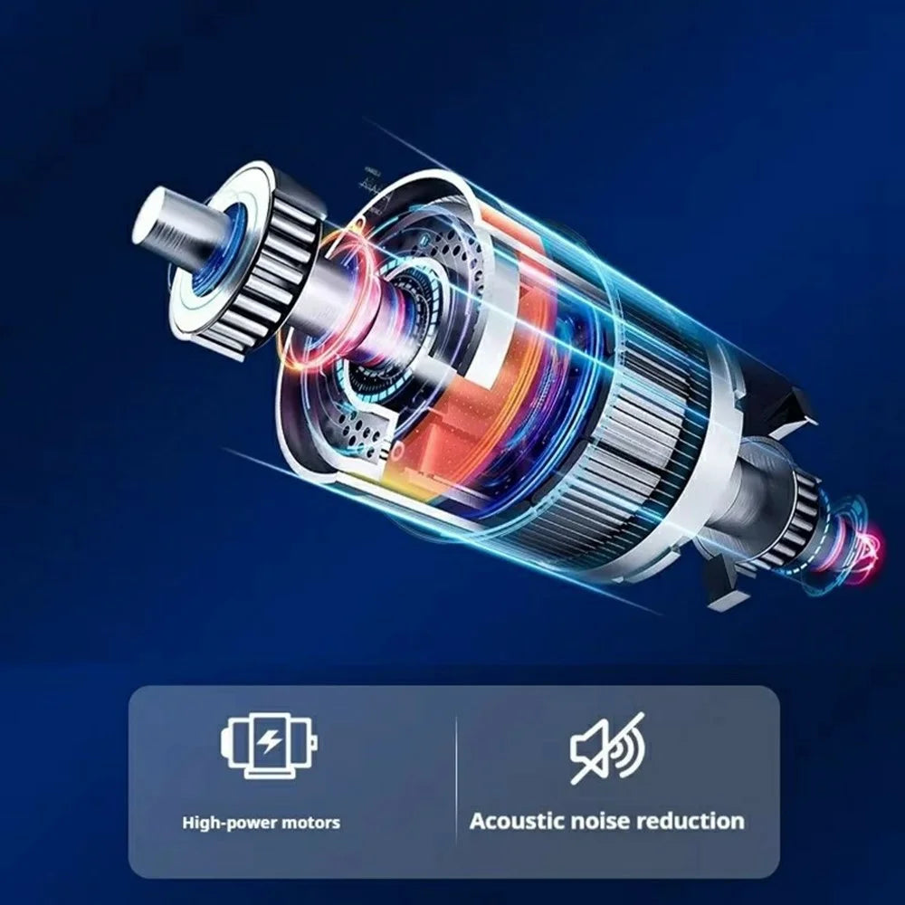 Handheld Mini Car Vacuum Cleaner Rechargeable Wireless Powerful Suction Cleaning Device - 3