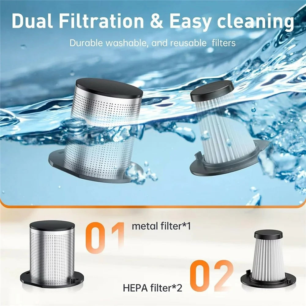 Handheld Mini Car Vacuum Cleaner Rechargeable Wireless Powerful Suction Cleaning Device - 5
