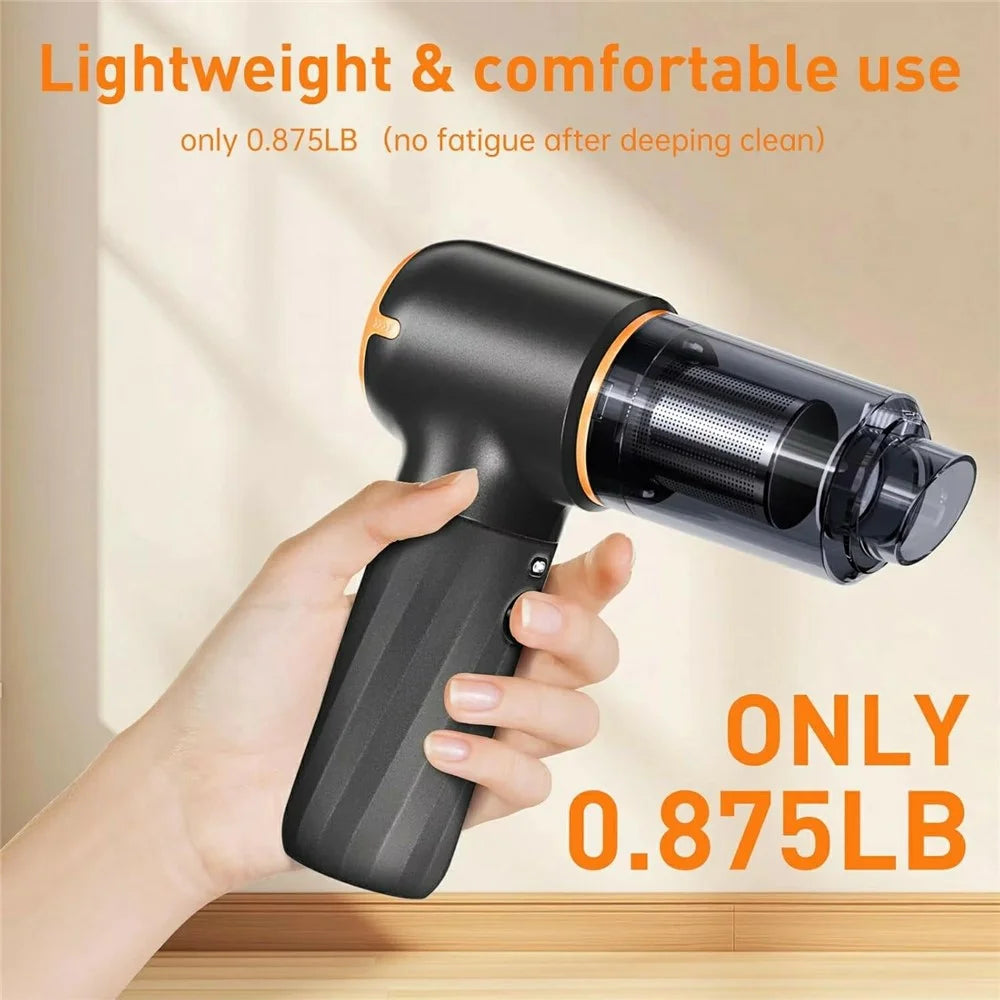 Handheld Mini Car Vacuum Cleaner Rechargeable Wireless Powerful Suction Cleaning Device - 7