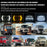 7 Inch 13-LED Arrow Design Square Head Lamp IP67 Waterproof Car Daytime Running Light - 6