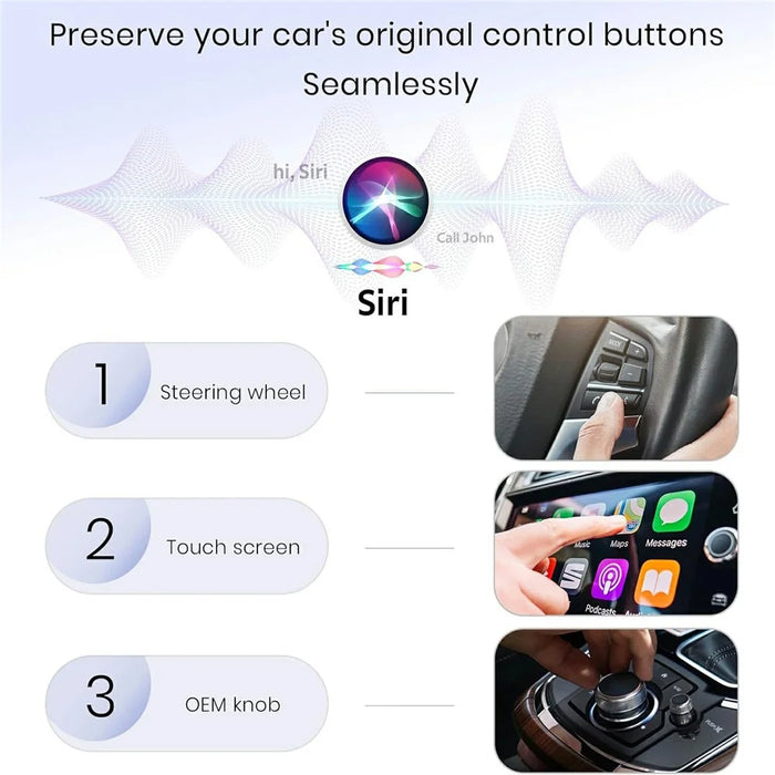 Wired to Wireless CarPlay Android Auto Adapter 2 In 1 Plug and Play USB Dongle 5G WiFi Smart AI Box - 6