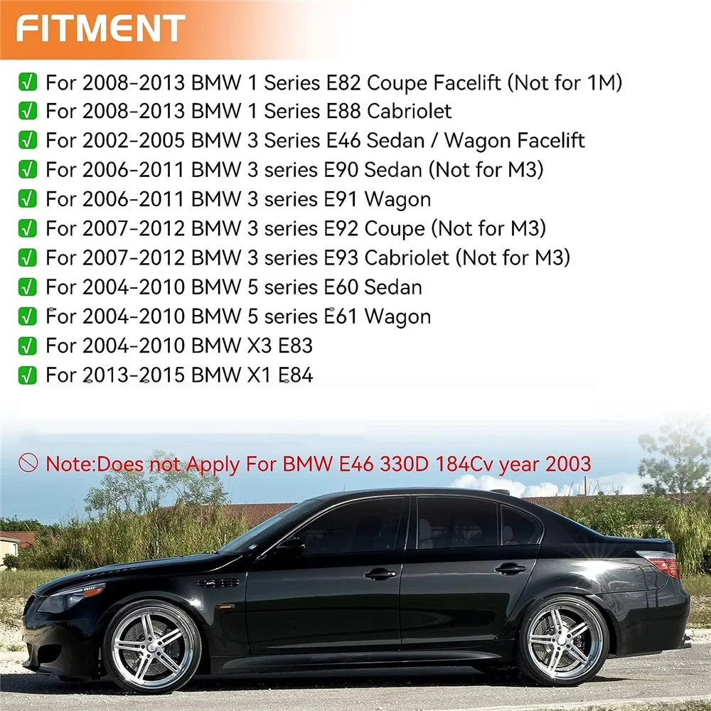 1 Pair Dynamic LED Side Marker Turn Signal Lights for E90 E60 E88 X1 X3 Sequential Flowing Lamp - 4