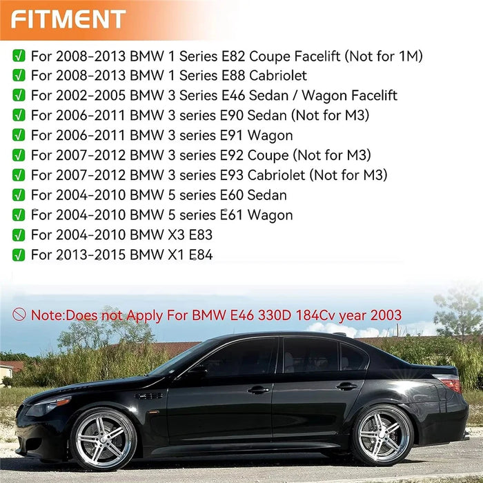 1 Pair Dynamic LED Side Marker Turn Signal Lights for E90 E60 E88 X1 X3 Sequential Flowing Lamp - 4