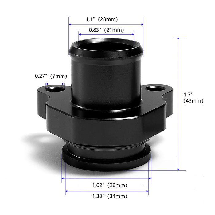 For 335i Coolant Hose Connector Engine Cooling System Aluminum Alloy Replacement Part, 11537541992 11537544638 - 5