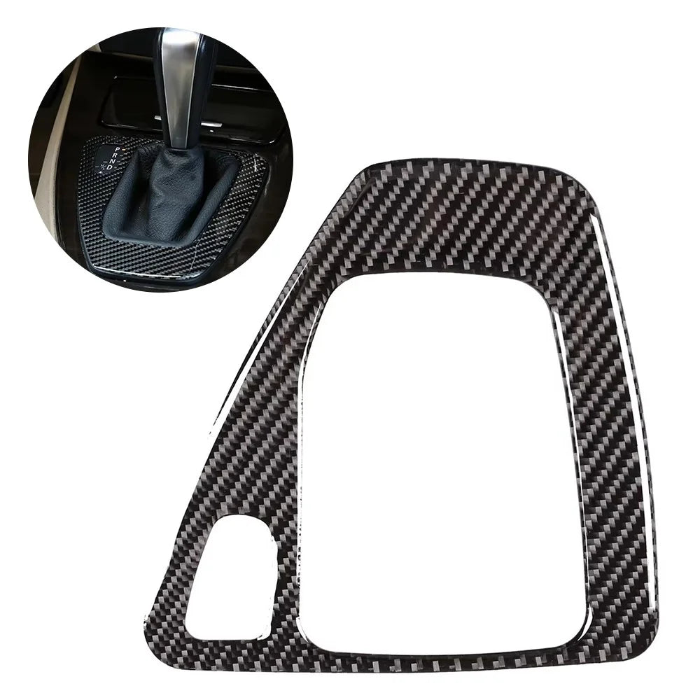For Old 3 Series E90 E92 Carbon Fiber Car Interior Decal Gear Shift Panel Sticker - 1