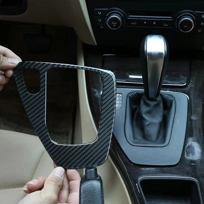 For Old 3 Series E90 E92 Carbon Fiber Car Interior Decal Gear Shift Panel Sticker - 7