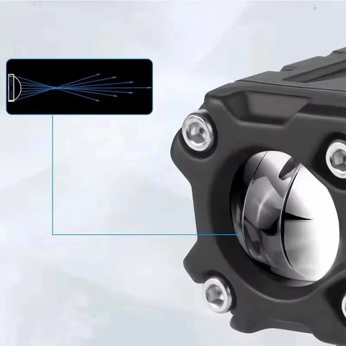 Motorcycle LED Spotlight 20W 5000LM Headlight High Low Beam Front Lamp for ATV / SUV / UTV - 7