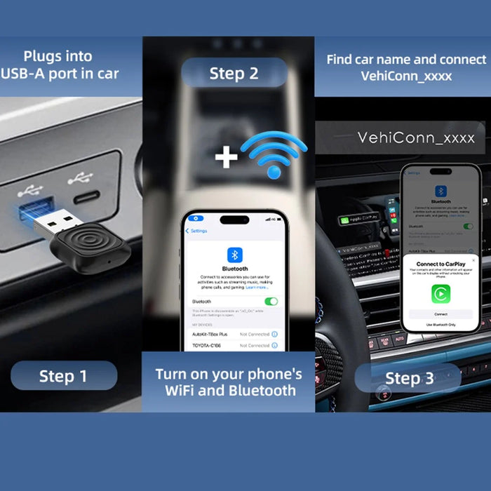CARLINKIT Mini Ultra Wireless CarPlay Android Auto Adapter for Wired CarPlay Android Auto Car Upgrade - 6