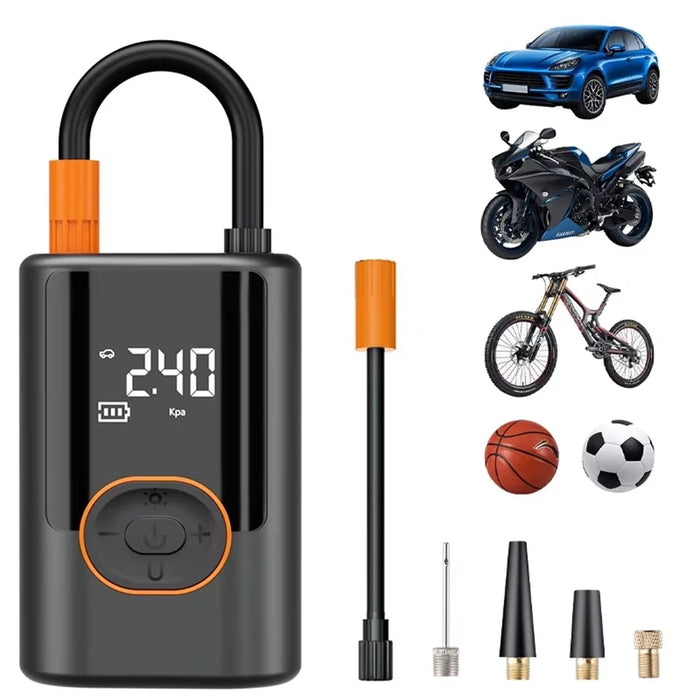 19 Cylinders Portable Wireless Car Tire Inflator Digital Tire Pressure Detection Air Pump with Power Bank Function - 2
