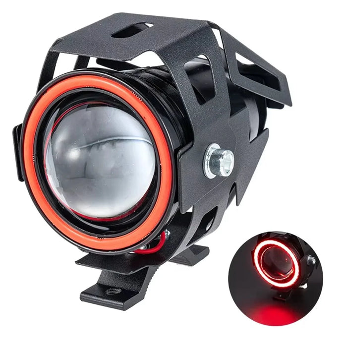 Waterproof Motorcycle Headlight with Bluetooth-Compatible Speaker High Low Beam Fog Light - Orange - 1