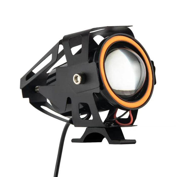 Waterproof Motorcycle Headlight with Bluetooth-Compatible Speaker High Low Beam Fog Light - Orange - 6