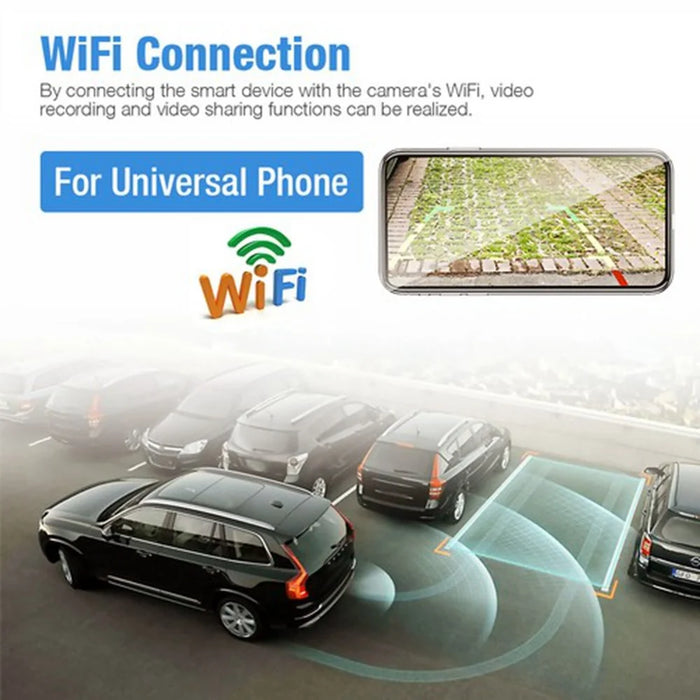 W103 Wireless Car Backup Camera Real Time Monitoring WiFi Rear View Reversing Camera Electronic Rearview Mirror - 3