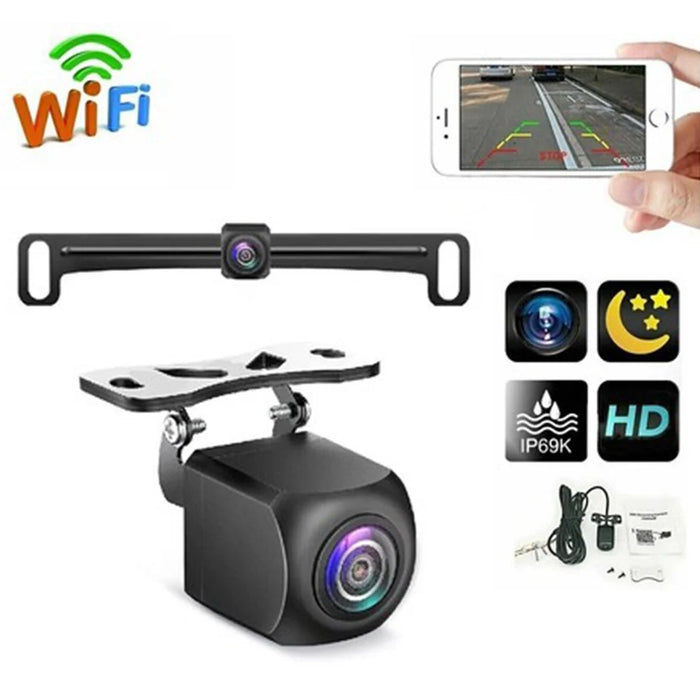 W103A Reverse Parking Real Time Monitoring WiFi Electronic Rearview Mirror Car Wireless Backup Camera - 1