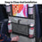 Car Seat Back Organizer with Transparent Pocket Oxford Fabric Storage Bag Multi-Pocket Hanging Pouch - Grey - 3