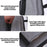 Car Seat Back Organizer with Transparent Pocket Oxford Fabric Storage Bag Multi-Pocket Hanging Pouch - Grey - 6