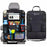 600D Oxford Fabric Car Seat Back Organizer with Tablet Holder Multi Pocket Storage Bag Kick Mat - Grey - 2