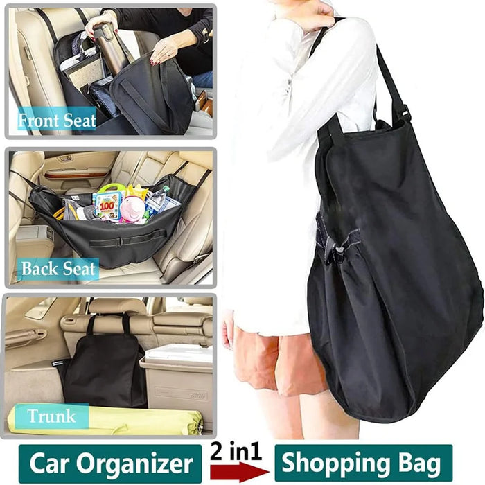 Waterproof Oxford Fabric Car Backseat Hanging Storage Pouch Multipurpose Organizer Bag - 4