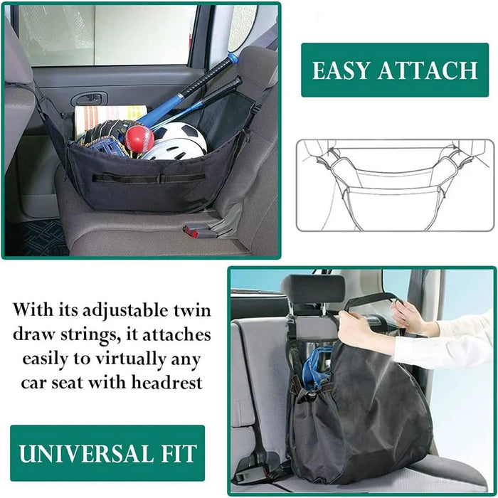 Waterproof Oxford Fabric Car Backseat Hanging Storage Pouch Multipurpose Organizer Bag - 6