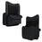 Universal Car Seat Back Organizer PU Leather Storage Bag Center Hanger Between Seats - Black - 1