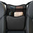 Universal Car Seat Back Organizer PU Leather Storage Bag Center Hanger Between Seats - Black - 3