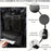 Universal Car Seat Back Organizer PU Leather Storage Bag Center Hanger Between Seats - Black - 5