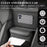 Universal Car Seat Back Organizer PU Leather Storage Bag Center Hanger Between Seats - Black - 6