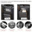 Universal Car Seat Back Organizer PU Leather Storage Bag Center Hanger Between Seats - Black - 7