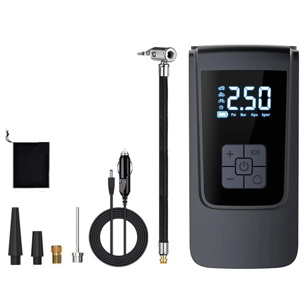 ST-9624A Portable Car Tire Inflator Digital Display Air Compressor Smart Pressure Gauge - 1