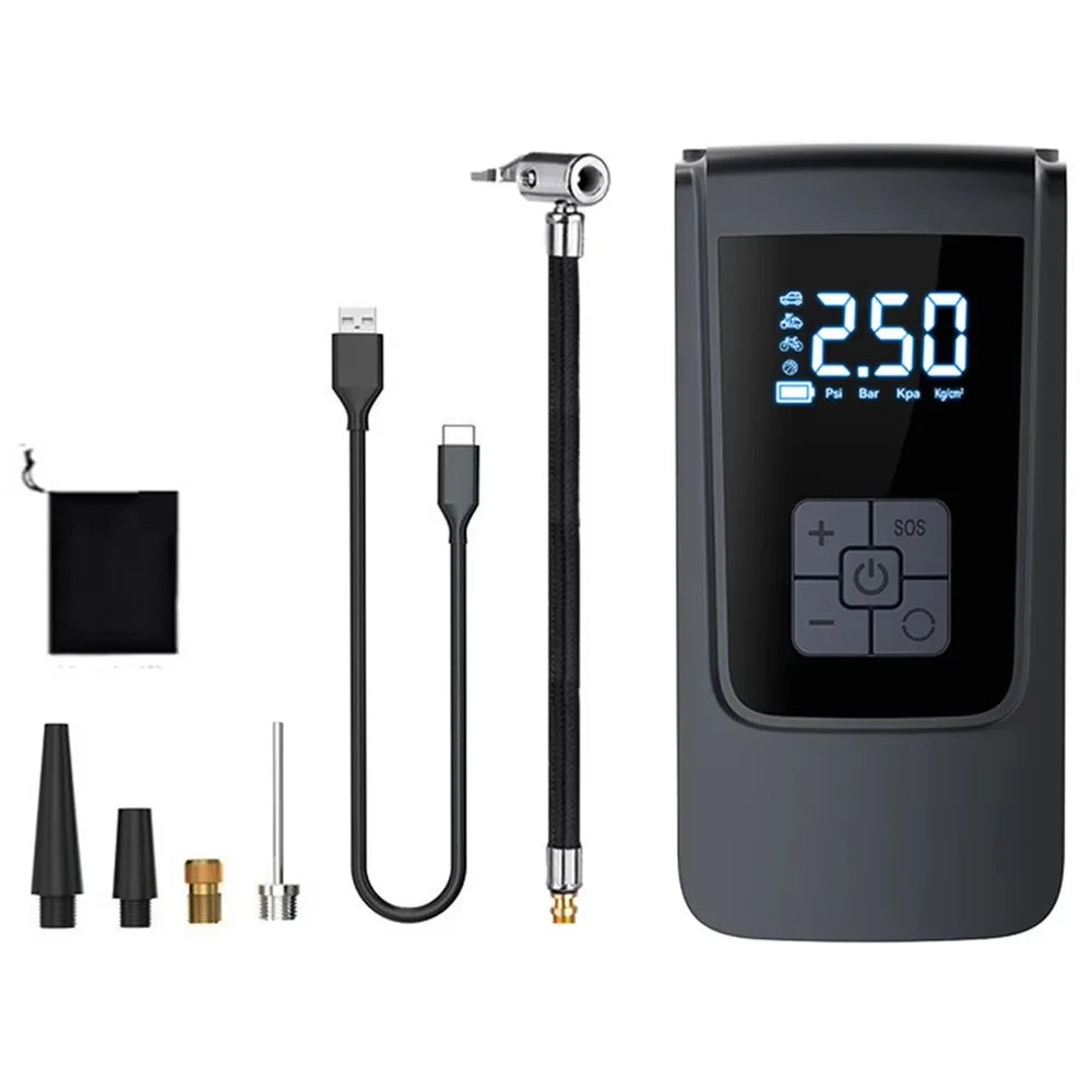 ST-9624B Portable Smart Air Compressor Dual Use Wireless Inflator USB Digital Display Tire Pump - 1
