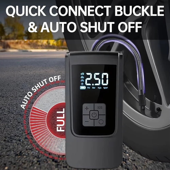 ST-9624B Portable Smart Air Compressor Dual Use Wireless Inflator USB Digital Display Tire Pump - 6