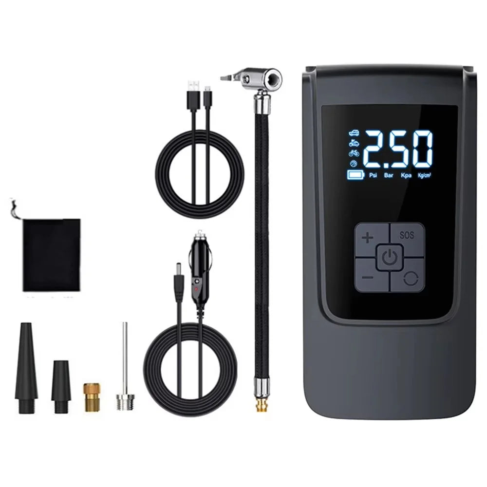 ST-9624C Wireless Inflator Pump DC / USB Digital Display Car Tire Air Compressor Portable Smart Pressure Gauge - 1