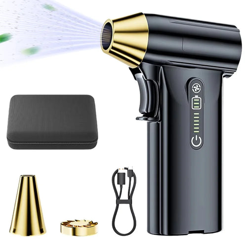 ST-8109 Portable Handheld Wireless Blower 3 Gears Adjustable High Power Car Home Dust Cleaner - Black - 1