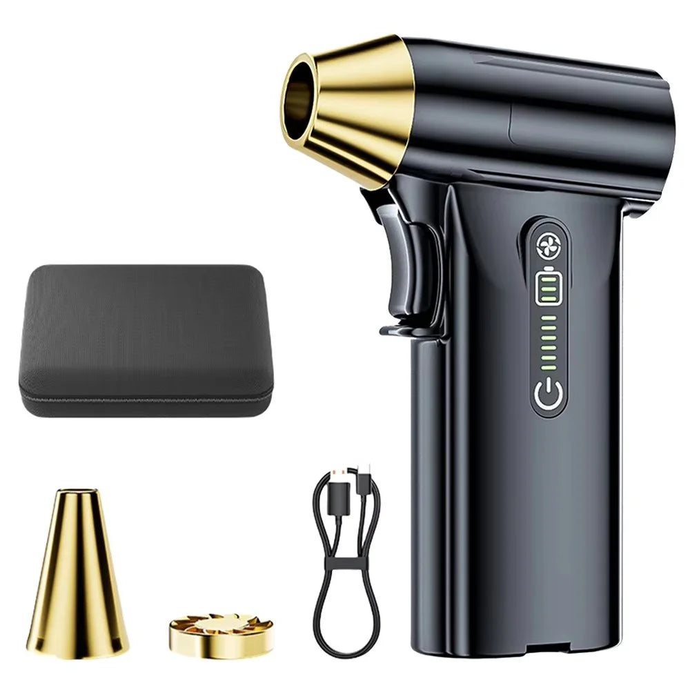 ST-8109 Portable Handheld Wireless Blower 3 Gears Adjustable High Power Car Home Dust Cleaner - Black - 2