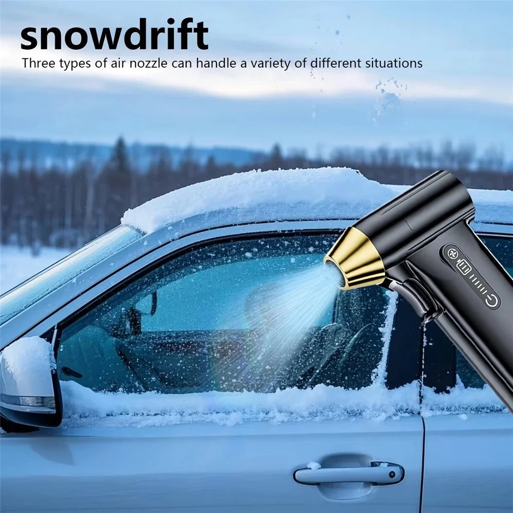 ST-8109 Portable Handheld Wireless Blower 3 Gears Adjustable High Power Car Home Dust Cleaner - Black - 5
