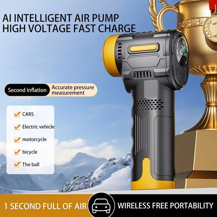 ST-5527 Smart Digital Display Portable Car Air Pump Wireless Electric Handheld Tire Inflator - 3