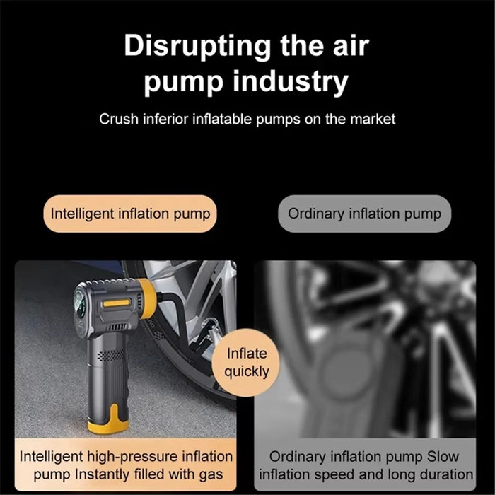 ST-5527 Smart Digital Display Portable Car Air Pump Wireless Electric Handheld Tire Inflator - 4