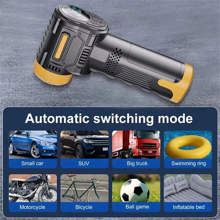 ST-5527 Smart Digital Display Portable Car Air Pump Wireless Electric Handheld Tire Inflator - 7