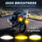 DC 12V-65V Motorcycle Headlight IP68 Waterproof 20W 6000lm High Low Beam LED Fog Light - 2