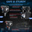 M1 Plus 2Pcs Motorcycle LED Spotlight Strobe Light for Motorcycle Electric Bike Devil Eye Headlight - 6