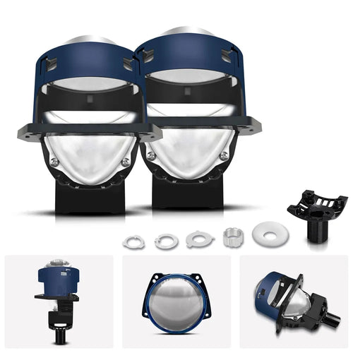 T03 For H4 / H7 / H11 / 9005 / 9006 3 Inch LED Headlight Matrix Projector High Low Beam Car Headlamp - 1
