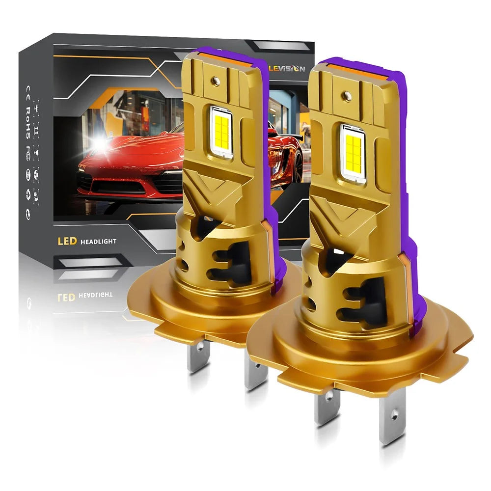1 Pair H7 LED Car Headlight Bulbs 35W 6500K IP68 Waterproof High Low Beam Headlamp - 1